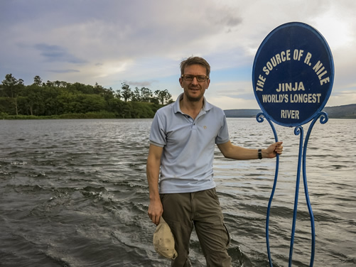 The source of the Nile in Jinja