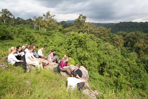 Nature walk in Mount Elgon National Park